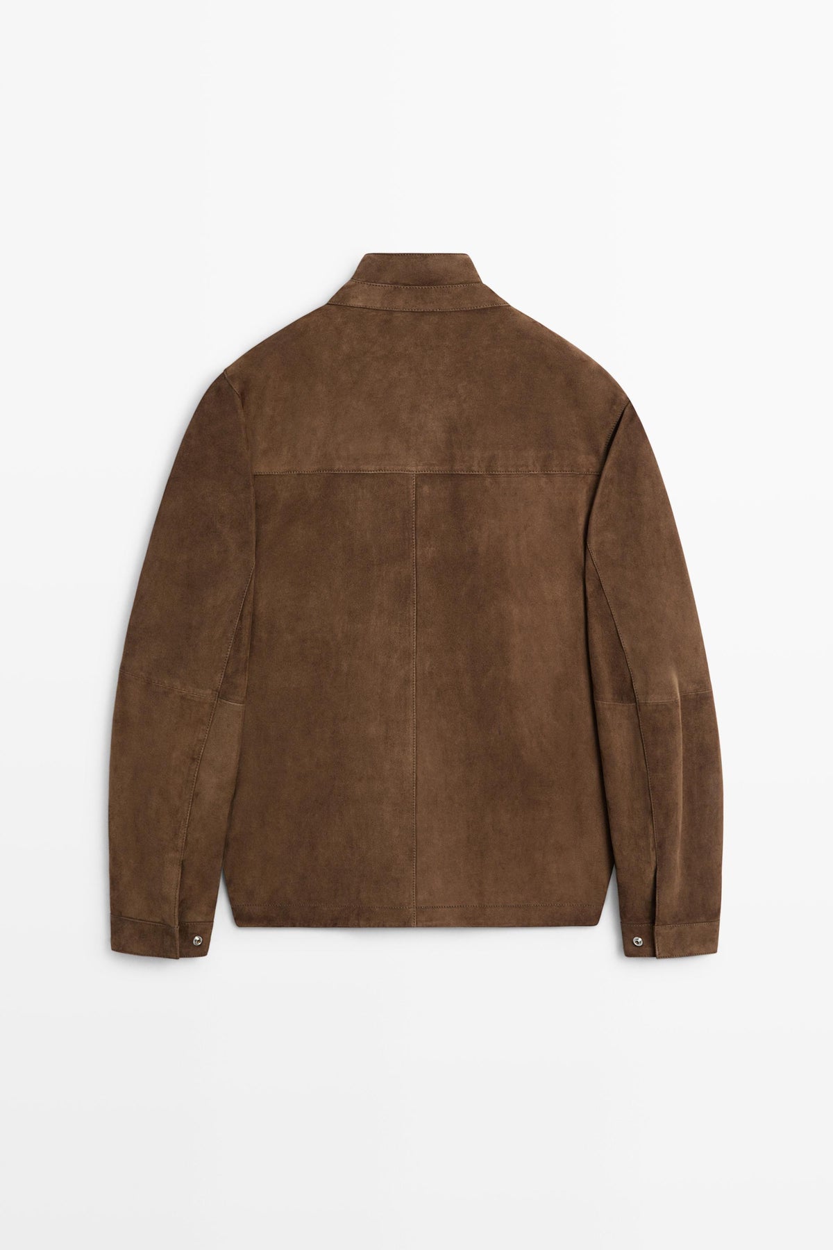 Goat Leather Suede Field Jacket in Cognac (or Tobacco Brown)