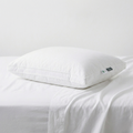 Revuola Down Touch Pillow - Standard 20"x26" - Dual Chamber Hybrid - 550 Loft White Duck Down & Feather - Medium & Firm Fill - Made in Canada - DOWNMARK & OEKO-TEX - 260TC 100% Cotton Shell