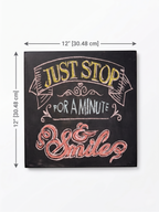 Revuola 12x12 Wooden Chalkboard Wall Art Sign with Inspirational Quotes