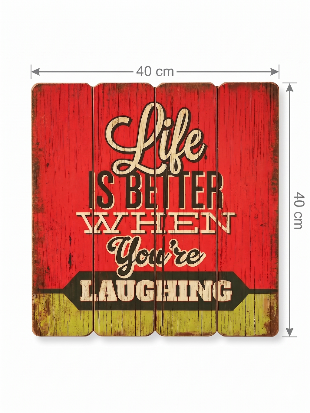 Revuola 16x16 Rustic Wooden Plank Wall Art Sign Inspirational Quotes