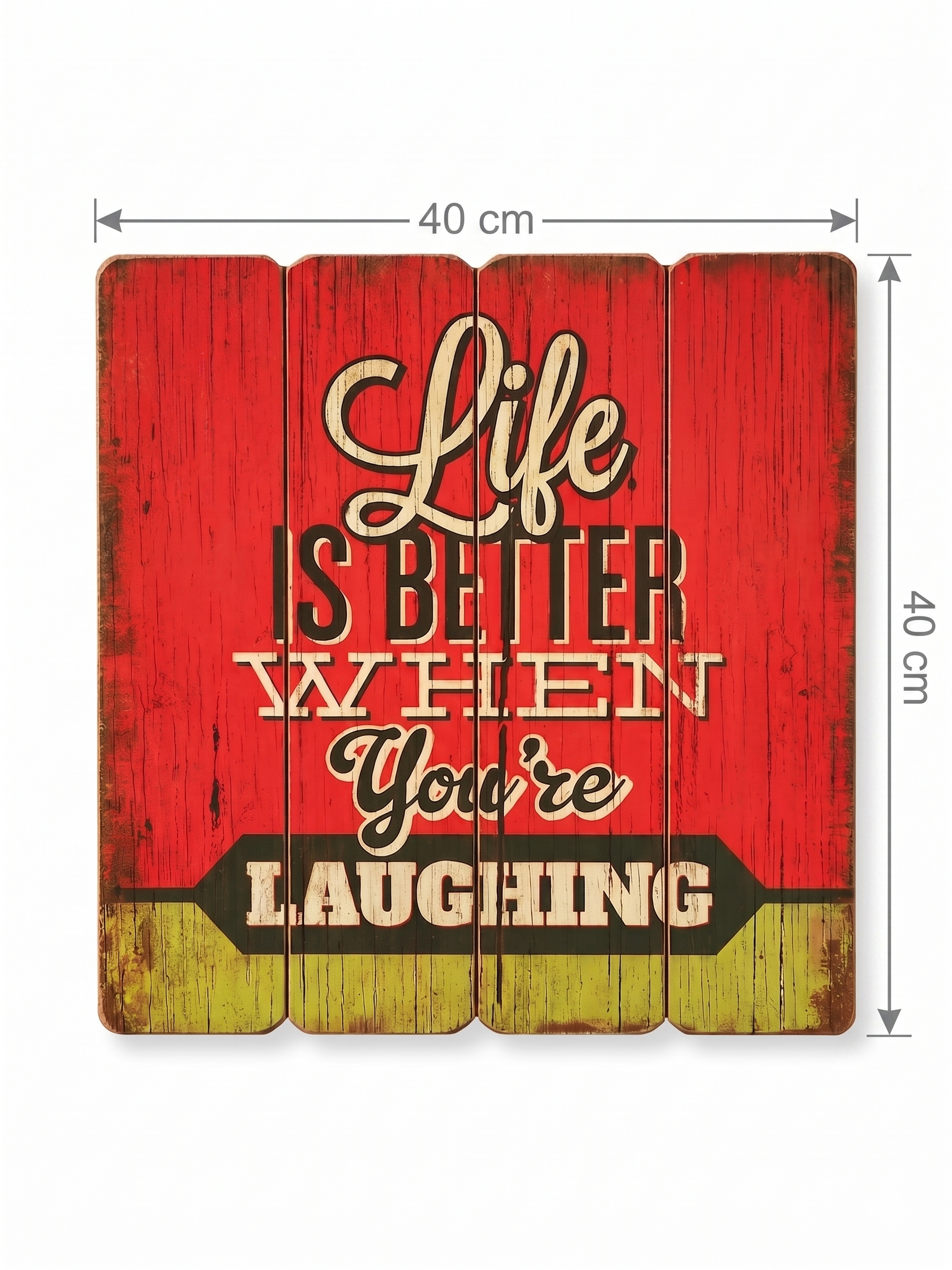 Revuola 16x16 Rustic Wooden Plank Wall Art Sign Inspirational Quotes
