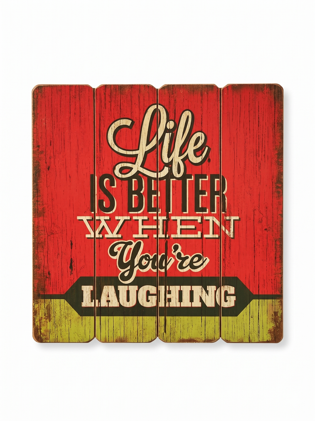 Revuola 16x16 Rustic Wooden Plank Wall Art Sign Inspirational Quotes