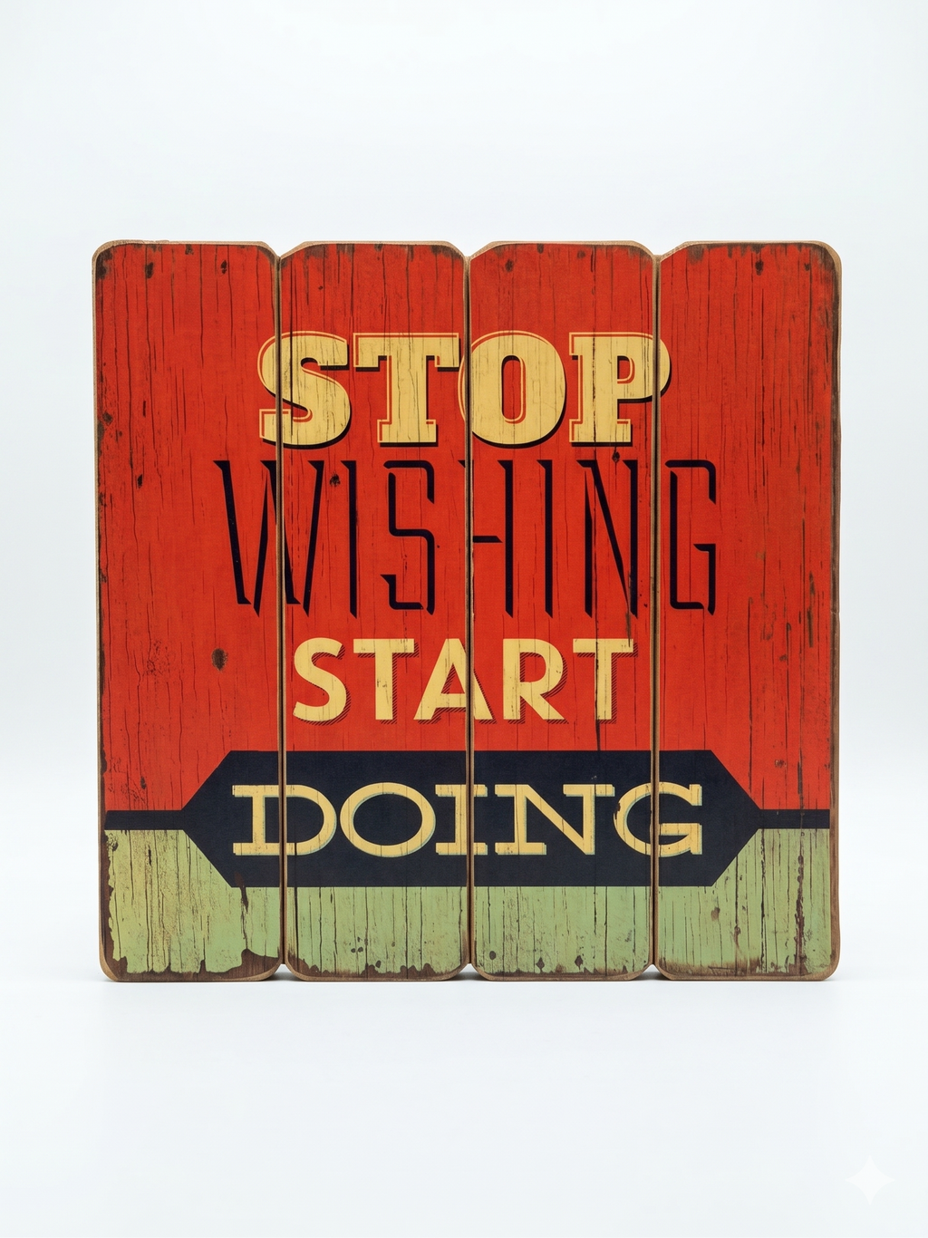 Revuola 16x16 Rustic Wooden Plank Wall Art Sign Inspirational Quotes