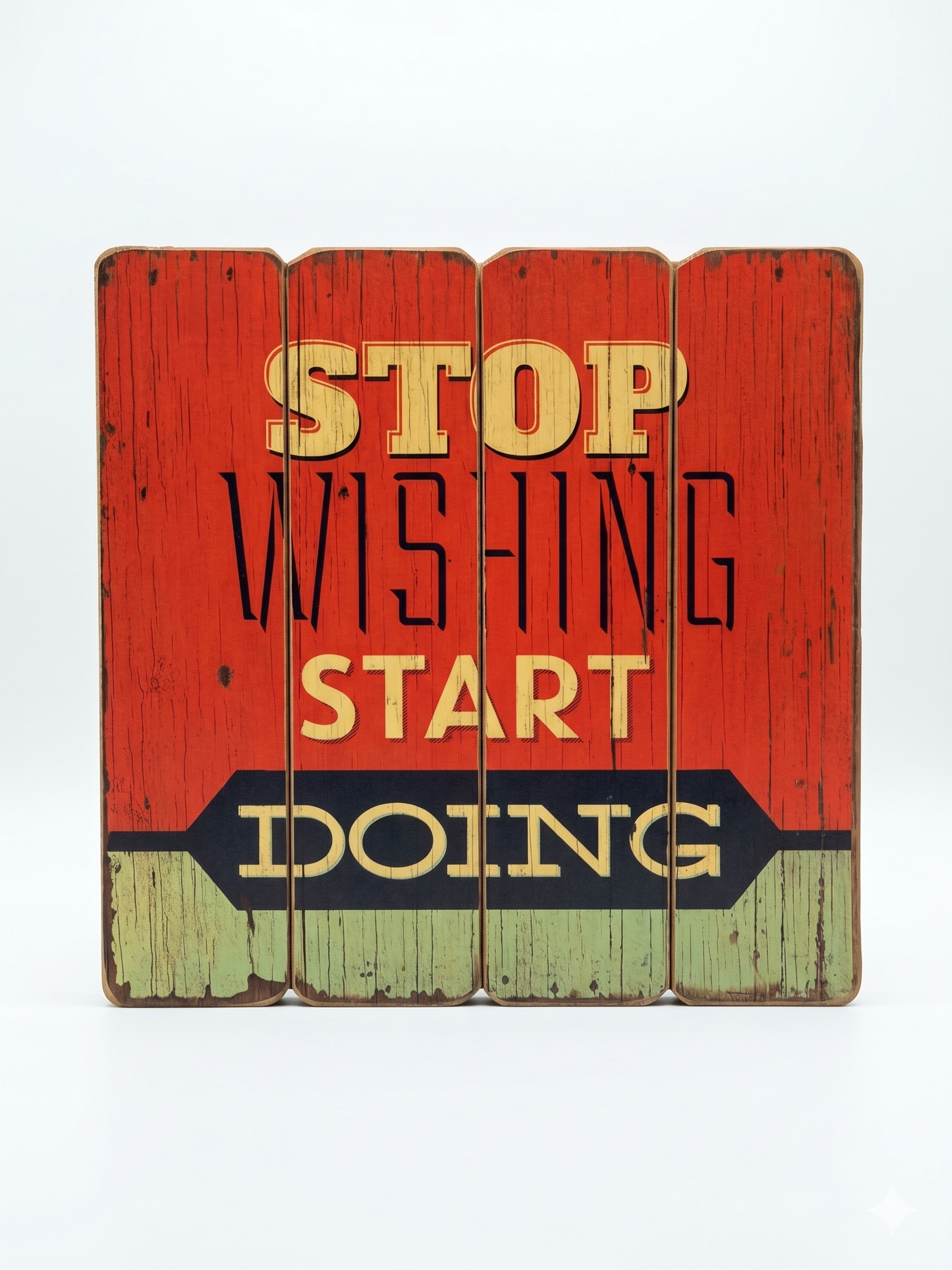 Revuola 16x16 Rustic Wooden Plank Wall Art Sign Inspirational Quotes