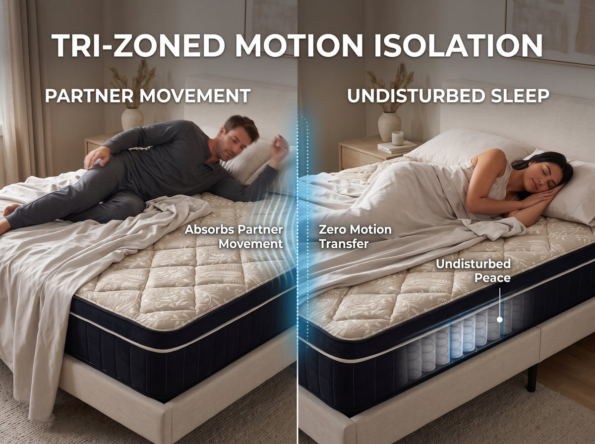 Revuola CloudRest 12 Inch Pillow Top Hybrid Mattress Queen & Double Size – Made in Canada, Cooling Gel Memory Foam & Pocket Spring Innerspring, Medium Plush Ergonomic Bed Mattress