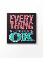 Revuola 12x12 Wooden Chalkboard Wall Art Sign with Inspirational Quotes