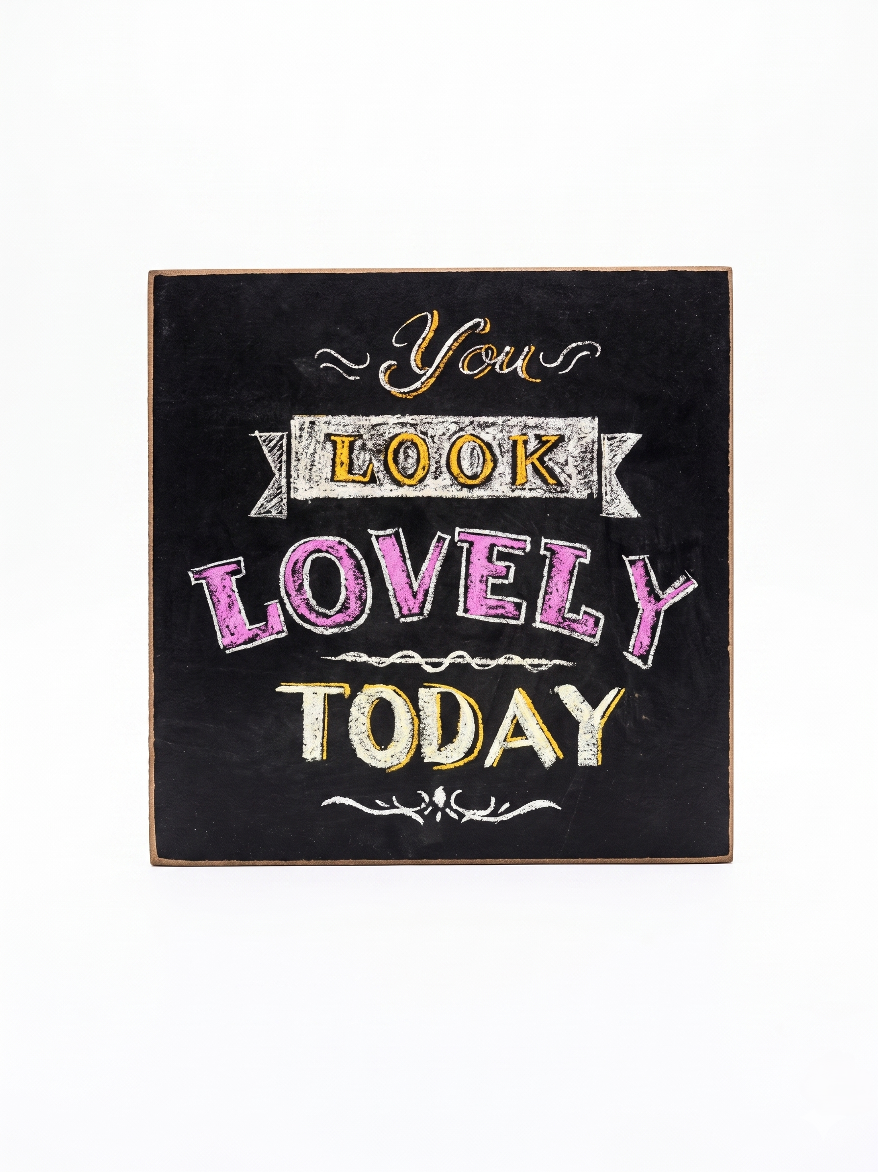 Revuola 12x12 Wooden Chalkboard Wall Art Sign with Inspirational Quotes