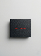 REVUOLA Slim Genuine Leather Bi-fold Wallet for Men - Modern Two-Tone Black and Olive Green Design - Scratch-Resistant Saffiano Texture - 6 Card Slots and Hidden Storage Pockets