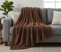 Revuola Luxury Grain Flannel Throw Blanket –  Ultra-Soft & Breathable – Premium High-Density Fleece – Lightweight Warmth for Sofa & Bed – Machine Washable