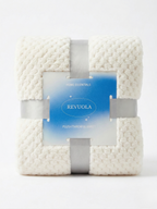 Revuola Luxury Grain Flannel Throw Blanket –  Ultra-Soft & Breathable – Premium High-Density Fleece – Lightweight Warmth for Sofa & Bed – Machine Washable