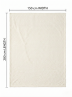 Revuola Luxury Grain Flannel Throw Blanket –  Ultra-Soft & Breathable – Premium High-Density Fleece – Lightweight Warmth for Sofa & Bed – Machine Washable